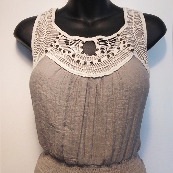 Fully Lined Riveted Maxi Dress by AGB - Picture 2 of 9